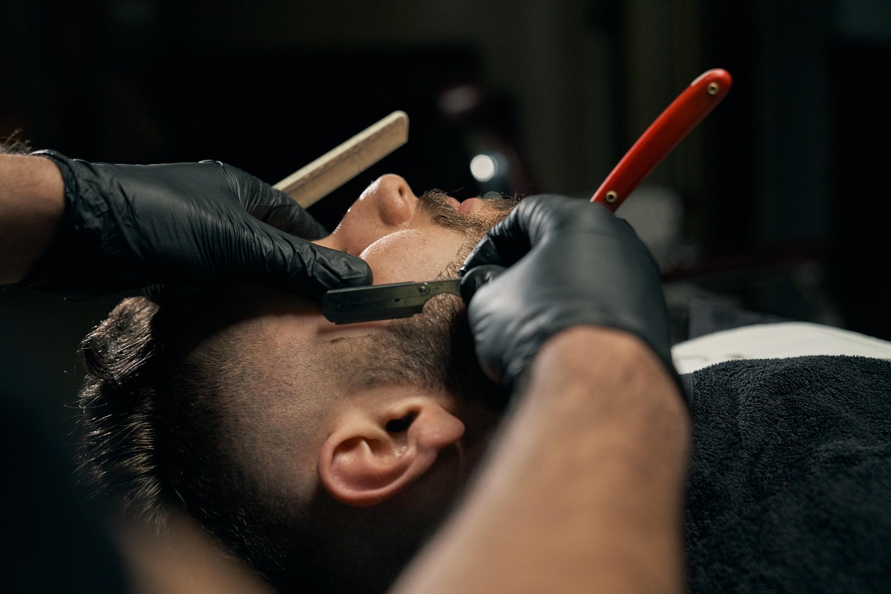 barber fade razor beard